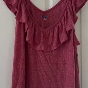 New with tags Old Navy Women's Ruffled Burgundy Blouse